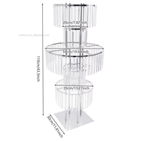 Décoration de mariage moderne de haute qualité avec grand support métallique, décoration suspendue en acrylique pour allée et scène en forme de T