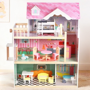Set di Mobili in Legno per Casa delle Bambole, Villa in Miniatura, Gioco Educativo di Ruolo per Bambini - Product Image 3