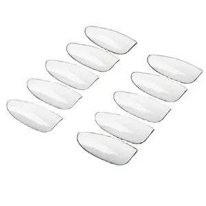 500pcs Acrylic Oval Nail Tips french tip press on nails Full well full cover nail tips