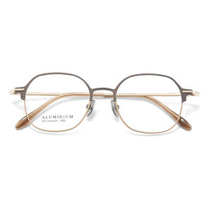 Montures de lunettes ovales multi-couleurs, monture intégrale en alliage d'aluminium, de magnésium et de titane, antidérapantes, unisexe, verres acryliques, origine Danyang - Product Image 2