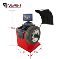 Machine d'équilibrage de pneus AnTool, machine d'équilibrage automatique des roues de voiture, équilibreuse de pneus avec écran LCD pour la réparation