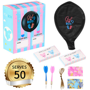Di genere Rivelare Party Game Pack - Baby Shower Cast Il Vostro Voto Scatola del <span class=keywords><strong>Gioco</strong></span> con Scrutinio Carte di Set,36 pollici di Genere Bambino Rivelare Palloncino - Product Image 2
