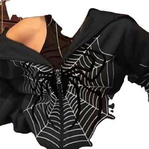 Sweat à capuche décontracté brodé sur mesure pour femmes, fermeture éclair, 100% coton, écologique, fabricant de haute qualité - Product Image 2