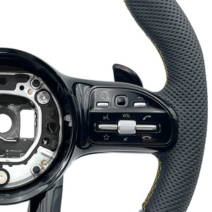 Volant de direction personnalisé en fibre de carbone en gros pour Mercedes Benz C63 <span class=keywords><strong>AMG</strong></span> W213 W203 W222 W206 C300 C43 - Product Image 5