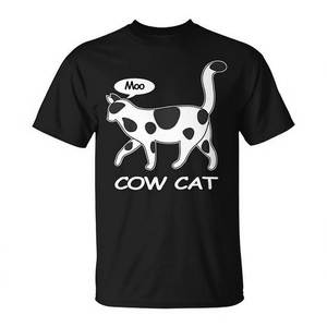 Camiseta Premium para Amantes de los Gatos, Camiseta Divertida con Diseño de Vaca, Camiseta Promocional Premium - Product Image 2