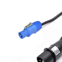 Câble en caoutchouc ABCCABLS 3*2.5mm² PowerCON Classic bleu vers prise industrielle 3 broches IEC60309 16A, cordon convertisseur 230V