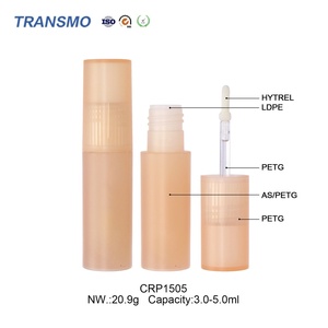Tubes à gloss double 5 ml avec logo personnalisé, emballage en plastique vide en gros pour cosmétiques - Product Image 5