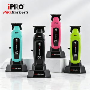 Tagliacapelli Professionale da Barbiere IPRO 8000RPM con Base e Display Digitale a LED Macchinetta Elettrica per Taglio Capelli - Product Image 1