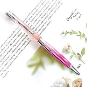 Stylo bille à paillettes dégradées métalliques très prisé avec sequins colorés - Stylo cadeau à encre gel pour une écriture fluide - Product Image 4