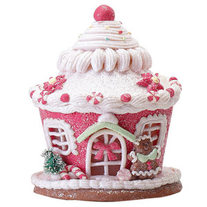 2023 New Christmas Supplies Soft Clay Castle House Bread Christmas Tree Christmas Gift Window Decoration - Product Image 3