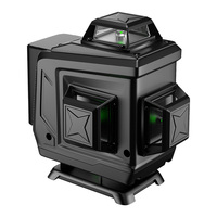 Shunhui 12 lignes niveau Laser auto-niveau à distance sans fil 3D Horizontal et vertical puissant faisceau vert croisé mit Stativ