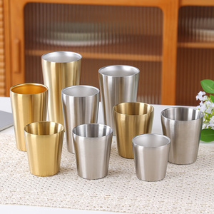 Tazze in Acciaio Inox 304 a Doppia Parete con Logo Personalizzato, 6oz 10oz, Tazze Isolate in Metallo per Birra e Caffè, Articoli Personalizzati per Regali - Product Image 1