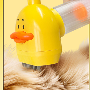 Brosse de toilettage portable autonettoyante pour chats et chiens avec bouton de nettoyage automatique pour l'entretien des animaux de compagnie - Product Image 4