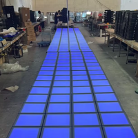 Super Grid Games LED Dance Floor Lava Jumping Amusement Park Jeux interactifs pour enfants et adultes Activation Vloer