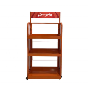 Structure à trois niveaux personnalisable, adaptée aux boissons à base d'huile, aux bonbons, aux noix, aux pâtisseries et aux présentoirs métalliques. - Product Image 1