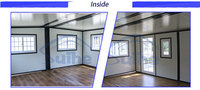 Maison préfabriquée pliable 20 pieds Petite maison pliable Une salle de bain Conception à la demande