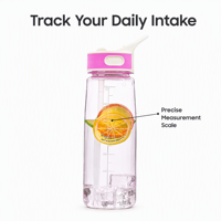 Bouteille de sport en Tritan de 700 ml, étanche, avec paille, sans BPA, écologique, avec marqueur de temps motivant, pour la gym et le fitness (vente en gros)