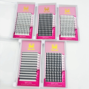 Nuevo Diseño de Extensiones de Pestañas Estilo Anime SPIKE, Longitud Mixta, Curvatura J L Cd, Coreanas, PBT, Libres de Crueldad Animal, Hechas a Mano, Bandejas Preformadas Suaves 3D - Product Image 4