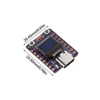 Carte de développement ESP32-C3 OLED avec antenne en céramique, module d'écran WiFi ESP32 de 0,42 pouce