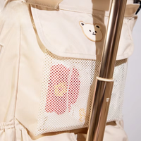 Sac de rangement suspendu Xiaohuzi pour poussette, accessoires de voiture, en PVC/Nylon, grande capacité, compartimenté