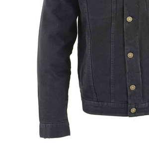 Veste en jean décontractée personnalisée pour homme, style urbain, respirante, séchage rapide, avec poches, design uni sur mesure, pour l'hiver - Product Image 5