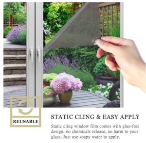 <span class=keywords><strong>Autocollant</strong></span> en verre auto-adhésif pour contrôle du soleil, Film <span class=keywords><strong>Anti</strong></span>-regard unidirectionnel pour fenêtre, décor de bâtiment, film pour fenêtre de bâtiment d'intimité - Product Image 4