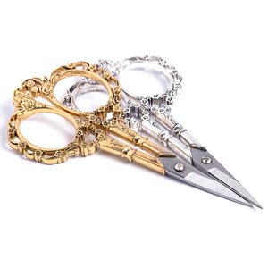 1 Cái * 4 Màu Sắc Bán Buôn Phong Cách Châu Âu Thép Không Gỉ Cổ Điển Retro Mận Kéo DIY Handmade Nhỏ Cross-Stitch Kéo M1 + - Product Image 5
