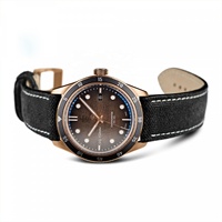 Montre de plongée de luxe super lumineuse en bronze et bois, automatique, verre saphir, résistante à l'eau 150M