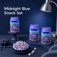 Aimo Instant Flavour Kaascracker - Zoete en knapperige textuur - Blauwe bessensmaak 14 gram. Kant-en-klare verpakkingen.