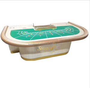 โต๊ะคาสิโนหรูหราสำหรับผู้เล่นมืออาชีพ พร้อมรูปแบบการจัดวางที่เหมาะสมสำหรับบาคาร่า โป๊กเกอร์ และเท็กซัส โฮลเอ็ม สำหรับห้องเล่นเกม  รับออกแบบตามสั่ง OEM - Product Image 1