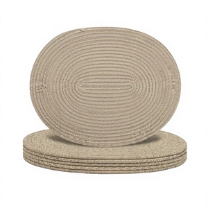 Sets de table ovales en jute tissé sur mesure pour la maison, les banquets et la cuisine - Product Image 3