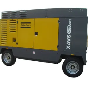 Kualitas tinggi 14bar Trailer portabel XVAS900 kompresor udara Air Well Mine batu bor mesin Diesel