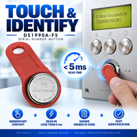 Clé tactile iButton RW1990 en gros, compatible avec la clé étanche DS1990A avec poignée pour serrure de porte électronique