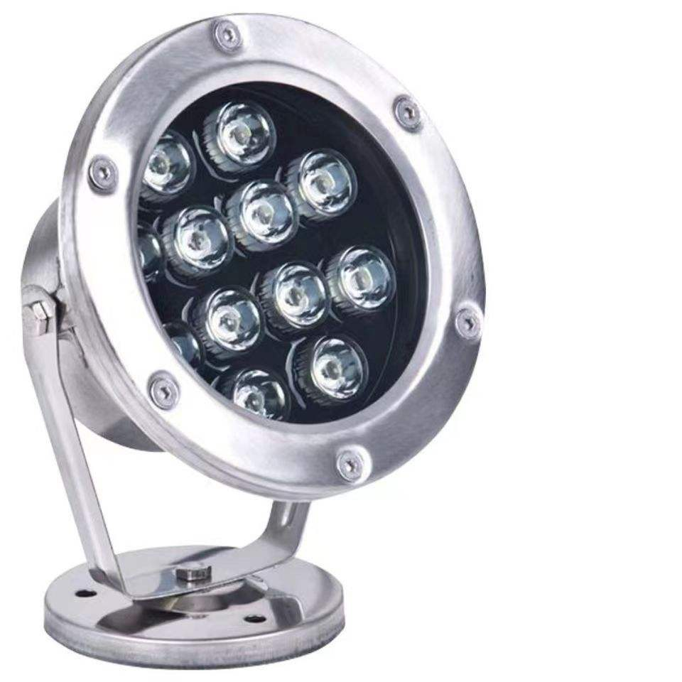 Stainless Steel 1.5 Inch 120 Degree Ip68 Waterproof Rgbw Led Swimming Pool Underwater Decoration Lights