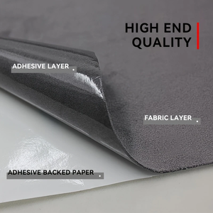 <span class=keywords><strong>Fourniture</strong></span> directe <span class=keywords><strong>d</strong></span>'usine 100% polyester microfibre doux Faux tissu sué<span class=keywords><strong>d</strong></span>é auto-adhésif <span class=keywords><strong>pour</strong></span> revêtement intérieur de voiture - Product Image 2