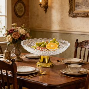 Bol de service en verre cristal transparent classique, non toxique, sans BPA, compatible lave-<span class=keywords><strong>vaisselle</strong></span>, durable, pour la maison, la cuisine et la décoration de fête (vente en gros) - Product Image 3