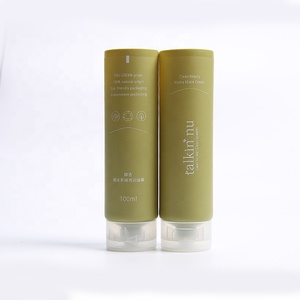 100Ml 180Ml Cosmetische Verpakking Squeeze Plastic Buis Met Snap Top Deksels - Product Image 4