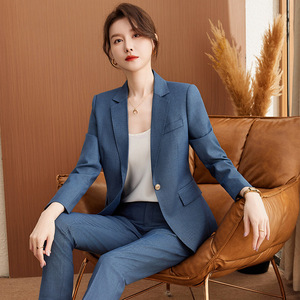 <span class=keywords><strong>Trajes</strong></span> de Oficina de Dos Piezas de Color Sólido de Alta Calidad <span class=keywords><strong>para</strong></span> <span class=keywords><strong>Mujeres</strong></span> Jóvenes - Product Image 5