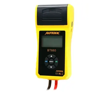 BT-660 autool 12V pin xe tải Tester với máy in bt660/đa ngôn ngữ kỹ thuật số Pin ô tô Tester CCA100-3000