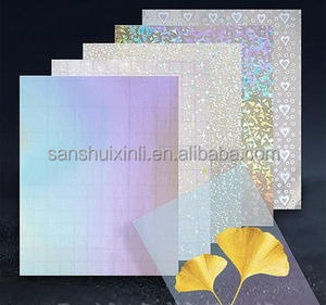 Feuilles de rouleaux de <span class=keywords><strong>film</strong></span> de stratification à froid laser holographique <span class=keywords><strong>Film</strong></span> de stratification transparent auto-adhésif - Product Image 3