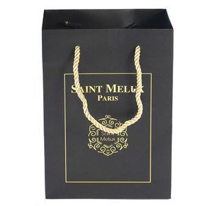 Luxury <b>Small</b> Shopping Paper Bags with logo Craft <b>Gift</b> Paper Bags Custom - Product Image 4