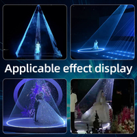Luz Láser de Animación RGB de 5W a Todo Color, Proyector Profesional para Escenarios, Control DMX512 ILDA, Certificación CE FDA