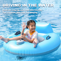 Fabricant de bouées de piscine gonflables électriques à moteur DC en gros, bouée de piscine de haute qualité de 120 cm avec pompe à air intégrée TX6626