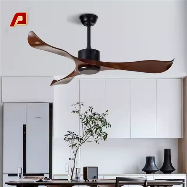 Compact Modern Ceiling Fans 52-Inch DC Motor 3 Durable ABS Blades Remote-Controlled Ultra-Quiet BLDC Energy Hotel Electric