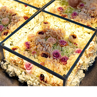 LFB1509 Luckygoods Großhandel LED-Tanzboden-Panel mit Kunstblumen für Party & Hochzeit