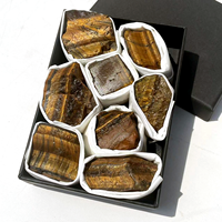 Prix d'usine – Coffret de pierres brutes de chakra en améthyste naturelle transparente, cristaux de guérison, coffret cadeau