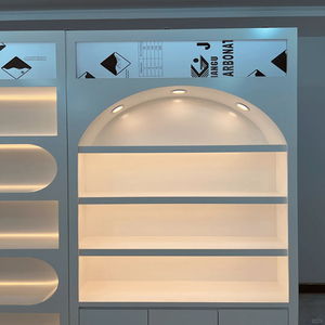 Écran LED moderne et simple, vitrine de présentation de cosmétiques étanche, armoire de présentation de luxe pour salon de beauté, taille, couleur et disposition personnalisables en usine - Product Image 5