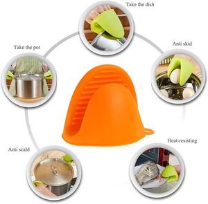 Mini-gants de four isolés en silicone à double résistance à la chaleur pour la cuisson en cuisine - Product Image 5
