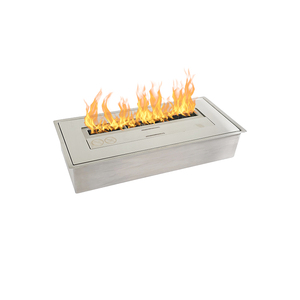 Quemador de chimenea de <span class=keywords><strong>bioetanol</strong></span> interior moderno de 450mm al por mayor inserto de acero decorativo personalizado para hoteles gran oferta - Product Image 4