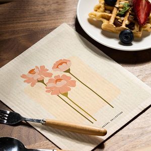 Ensemble de torchons de cuisine doux réutilisables bon marché de conception personnalisée éponge absorbante lavable nettoyage vêtements de vaisselle suédois - Product Image 6